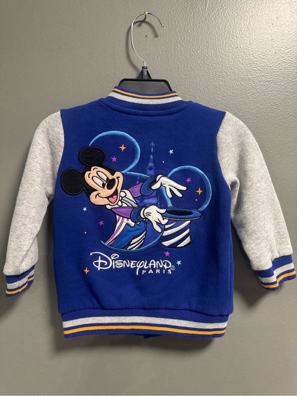 Disneyland Paris 30th Anniversary Toddler Mickey Embroidered Varsity Jacket 18M
